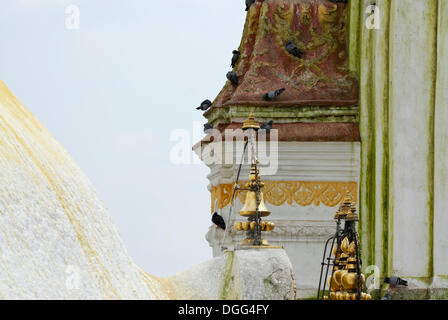 Temple Swayambunath, Katmandou, Népal, Asie Banque D'Images