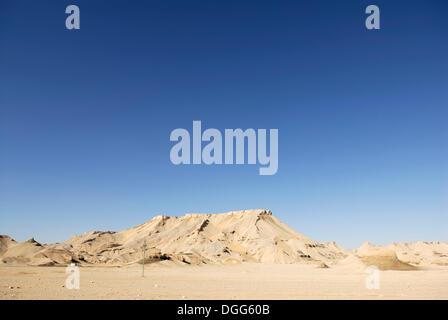 Paysage près du désert Dakhla Oasis, désert de l'Ouest, l'Egypte, l'Afrique Banque D'Images