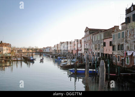 Canal de San Pietro, Castello, Venise, Venise, Vénétie, Italie, Europe Banque D'Images