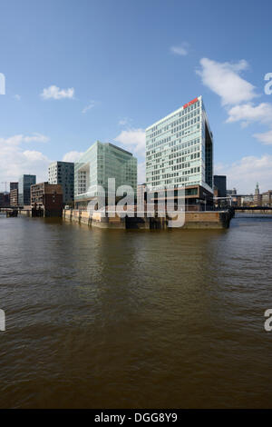 La maison d'édition Spiegel et Ericus-Contor Ericusspitze, salon, HafenCity, Hambourg Banque D'Images