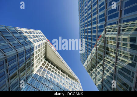 La maison d'édition Spiegel et la construction Ericusspitze Ericus Zasa sur la péninsule, HafenCity, Hambourg, Hambourg, Allemagne Banque D'Images