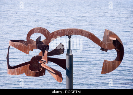 Schubert Sonate de Mark di Suvero une sculpture en acier non peint à l'Olympic Sculpture Park, Seattle, USA Banque D'Images