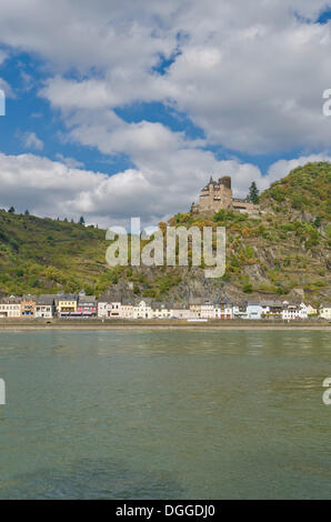 Burg Katz et Château de Sendenhorst, Rhénanie-Palatinat Banque D'Images