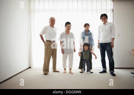 Three generation family, portrait Banque D'Images