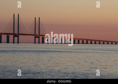 Pont de l'Øresund - Malmo Suède Banque D'Images