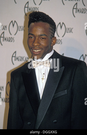 BOBBY BROWN, chanteur et musicien de rap US en 1989. Photo Jeffrey Mayer Banque D'Images