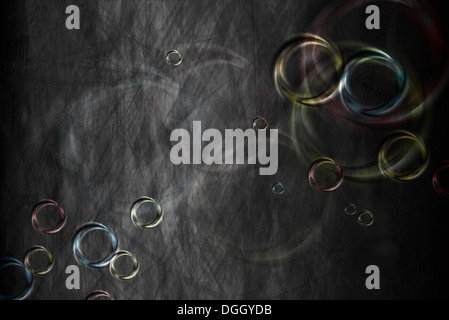 Conception : élégant multicolores sur bagues grunge mur. Vector EPS 10 Banque D'Images