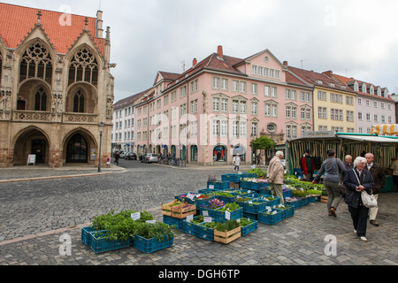 Altstadtmarkt, la place en face de l'église Martini à Braunschweig, Niedersachsen, Allemagne Banque D'Images