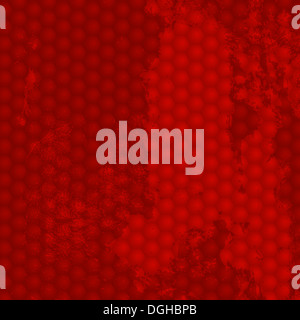 Hi-tech abstract grunge fond - rouge cellule. Vecteur EPS10. Banque D'Images