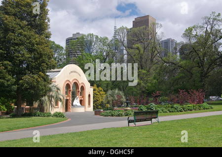 Véranda, Fitzroy Gardens, Melbourne, Australie Banque D'Images