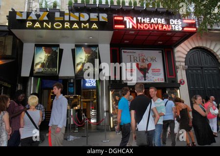 Paris France,Europe,Français,9ème arrondissement,Boulevard Poissonnière,Max Linder Theatre des Nouveautes,théâtre,cinéma,cinéma,cinéma,cinéma,cinéma,cinéma,façade,entrée,adul Banque D'Images