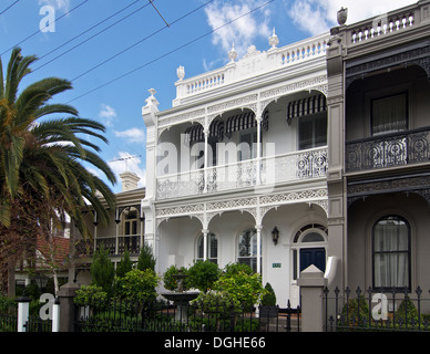 Casa de Maria et Casa de Juana - Heritage Homes à East Melbourne. Banque D'Images