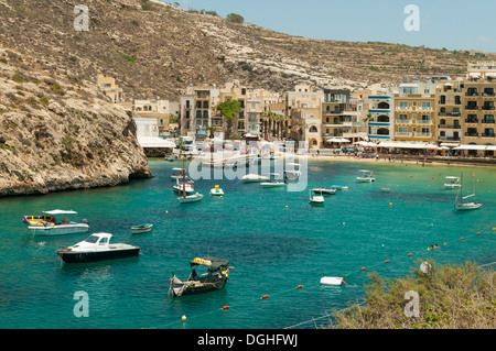 Xlendi Bay, Gozo, Malte Banque D'Images