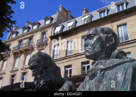 Paris France,7ème arrondissement,Musée Rodin,Musée Rodin,jardin,terrain,sculpture,détail,homme homme homme,France130818092 Banque D'Images