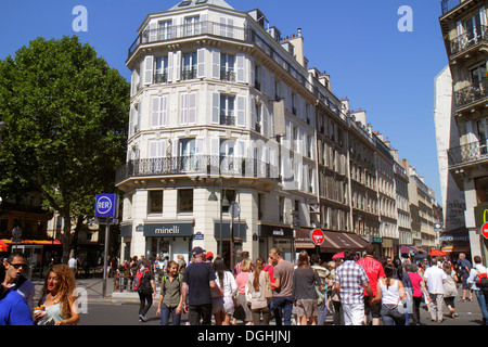 Paris France,Europe,Français,5ème arrondissement,quartier Latin,Rive gauche,rue des écoles,rue,Haussmann condominium,résidentiel,appartement,ap Banque D'Images