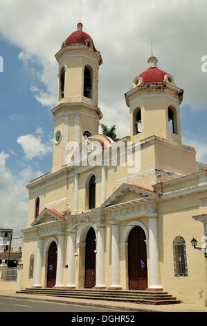 Catedral de la Purisima Concepcion Cathédrale, Parc Marti park, Cienfuegos, Cuba, Caraïbes Banque D'Images