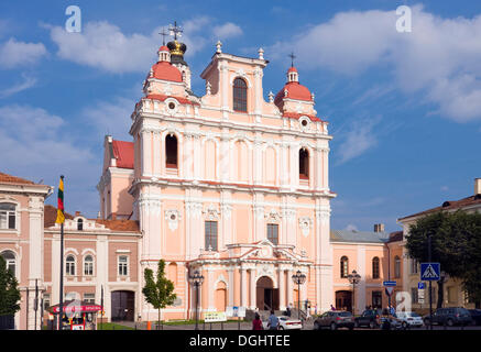 Eglise de Saint Casimir, Vilnius, Lituanie, Europe Banque D'Images