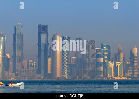 Le quartier des affaires de la ville, West Bay area, Doha, Qatar Banque D'Images