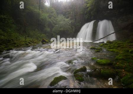 Cascade des combes à proximité de Cladue. River calles l'Abîme Banque D'Images