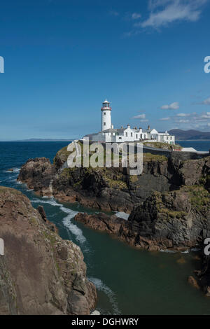 Fanad Head Lighthouse, Fanad Peninsula, comté de Donegal, en République d'Irlande, Europe Banque D'Images