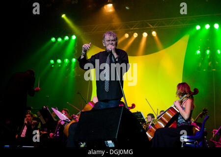 Dan McCafferty, chanteur et leader du groupe Écossais Nazareth, Live at Rock rencontre le classique au civic hall Sursee, Lucerne Banque D'Images