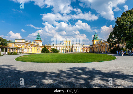 Le 17ème siècle, Palais Royal de Wilanów à Varsovie. Banque D'Images