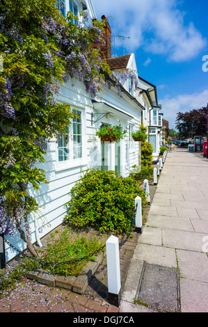 Deck ou weatherboard house en Burnham on Crouch. Banque D'Images