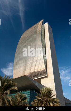 Siège de la Banque Nationale de Dubaï, NBD, à Deira, Dubaï, Émirats arabes unis, Moyen Orient Banque D'Images