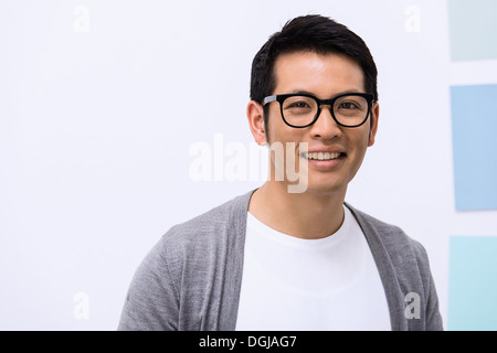 Close up portrait of young male designer Banque D'Images