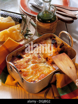 Lasagne alla Bolognese, Italie. Banque D'Images