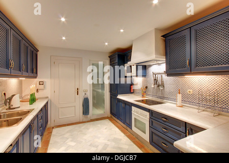 Cuisine de luxe dans de riches home Banque D'Images