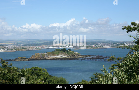 L'île de Drake plymouth Devon, Angleterre Banque D'Images