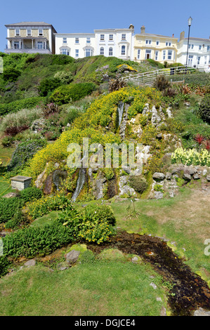 Ventnor Cascade Gardens, Ventnor, Île de Wight, Angleterre, Royaume-Uni, GO. Banque D'Images