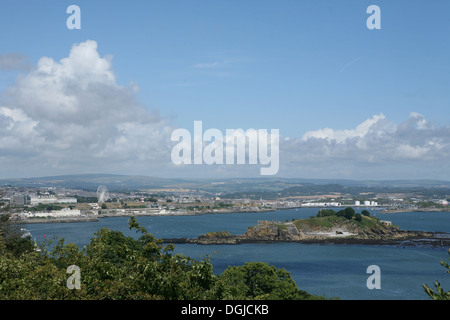 L'île de Drake plymouth Devon, Angleterre Banque D'Images