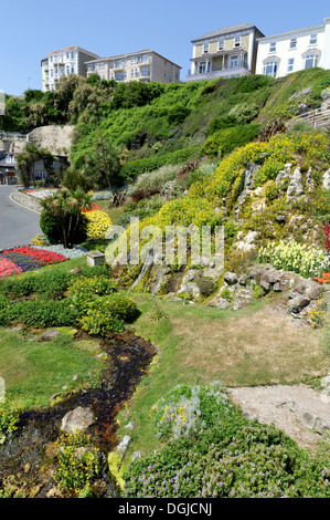 Ventnor Cascade Gardens, Ventnor, Île de Wight, Angleterre, Royaume-Uni, GO. Banque D'Images