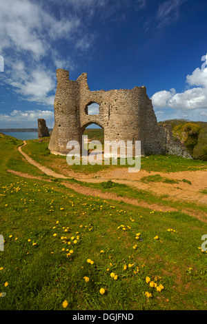 Une vue de Pennard Château. Banque D'Images