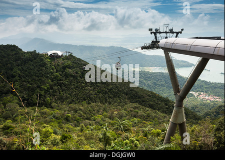 Le Téléphérique de Langkawi. Banque D'Images