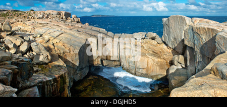 Le pont naturel dans le Torndirrup National Park à Albany dans l'ouest de l'Australie. Banque D'Images