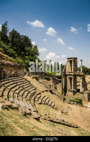 Vestiges romains de Volterra, Toscane, Italie Banque D'Images