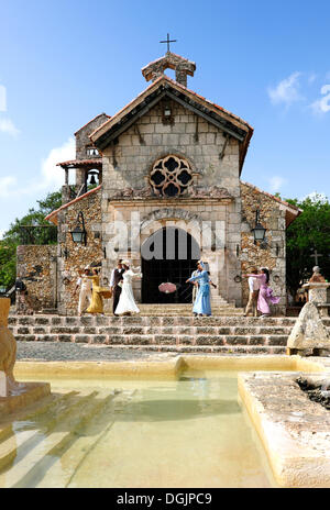 Village d'artistes d'Altos de Chavon, la République dominicaine, les Caraïbes Banque D'Images