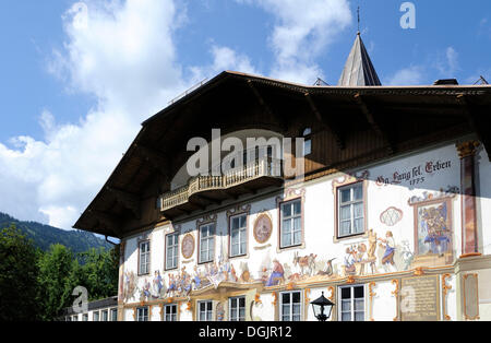 Naissance de Ludwig Thoma à Oberammergau, Haute-Bavière, Bavière Banque D'Images