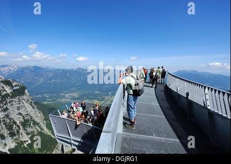AlpspiX, plate-forme d'observation à l'Alpspitze railway, station de colline, Mt Alpspitze, gamme Wetterstein, Garmisch-Partenkirchen Banque D'Images