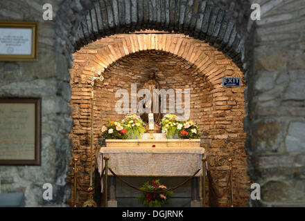 L'intérieur, Maison de la Vierge Marie, Ephèse, Province d'Izmir, Turquie Banque D'Images