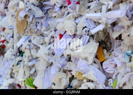 Mur à gauche souhaite par les pèlerins, Maison de la Vierge Marie, Ephèse, Province d'Izmir, Turquie Banque D'Images