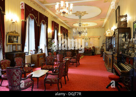 Hall de l'hôtel Grand Hotel de Londres ou Büyük Londra Oteli, Beyoğlu, Istanbul, côté européen, Istanbul, Turquie Province Banque D'Images