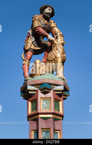 Statue de la fontaine Samson à Berne, Suisse. Banque D'Images