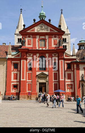 Église de Saint George, Prague, République Tchèque, Europe Banque D'Images