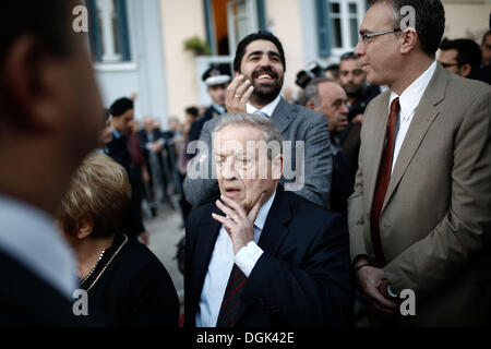 Thessalonique, Grèce . 22 octobre, 2013. Doxologie officiel en présence du Patriarche Œcuménique Bartholomée à la Saint-dimitri église de Thessalonique, en Grèce le 22 octobre 2013. Le Patriarche œcuménique Bartholomée Ier, chef spirituel des chrétiens orthodoxes est en Grèce sur une visite de 12 jours. Credit : Konstantinos Tsakalidis/Alamy Live News Banque D'Images