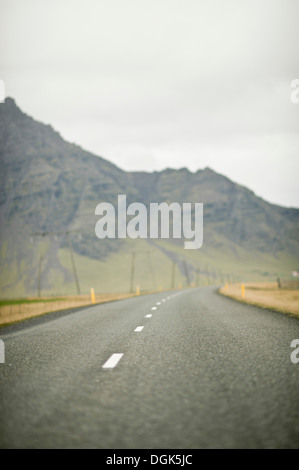 L'autoroute Un, le sud de l'Islande Banque D'Images