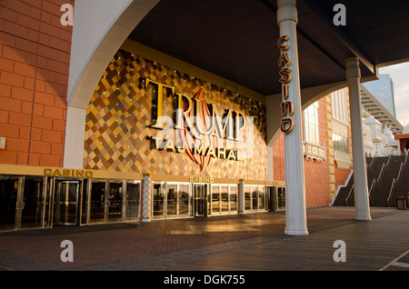 Trump Taj Mahal Casino au Promenade à Atlantic City, New Jersey, a fermé en 2016. United States Banque D'Images